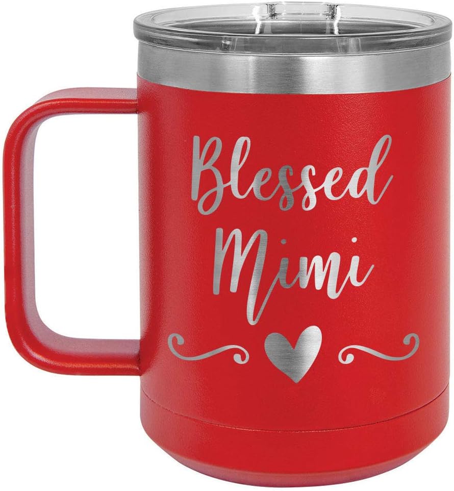 Taza de café con tapa abatible MIMI de 15 onzas con aislamiento para viajar  Ideas de regalo de cumpleaños o Navidad de mujeres o hombres  Compare