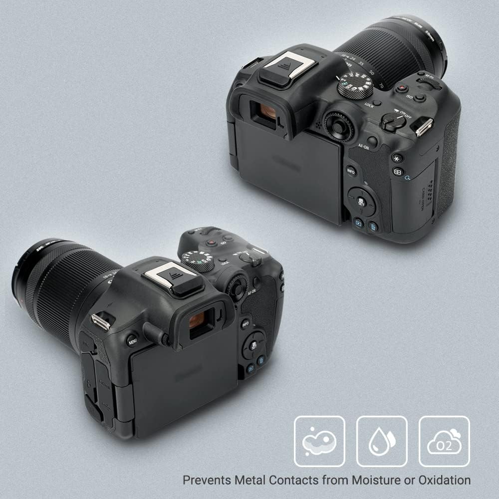 JJC Paquete de 2 protectores de tapa para cámara Canon EOS R50 R10 R8 R7 R6 Mark II R5C R3, sustituye a la cubierta de zapata Canon ER-SC2