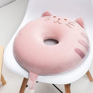 Cojín de asiento para silla de 2.8 in de grosor, 15.7 x 15.7 in, espuma viscoelástica con cremallera, bonito diseño de dona, cojín de asiento para Cojín de asiento para silla de 2.8 in de grosor, 15.7 x 15.7 in, espuma viscoelástica con cremallera, bonito diseño de dona, cojín de asiento para