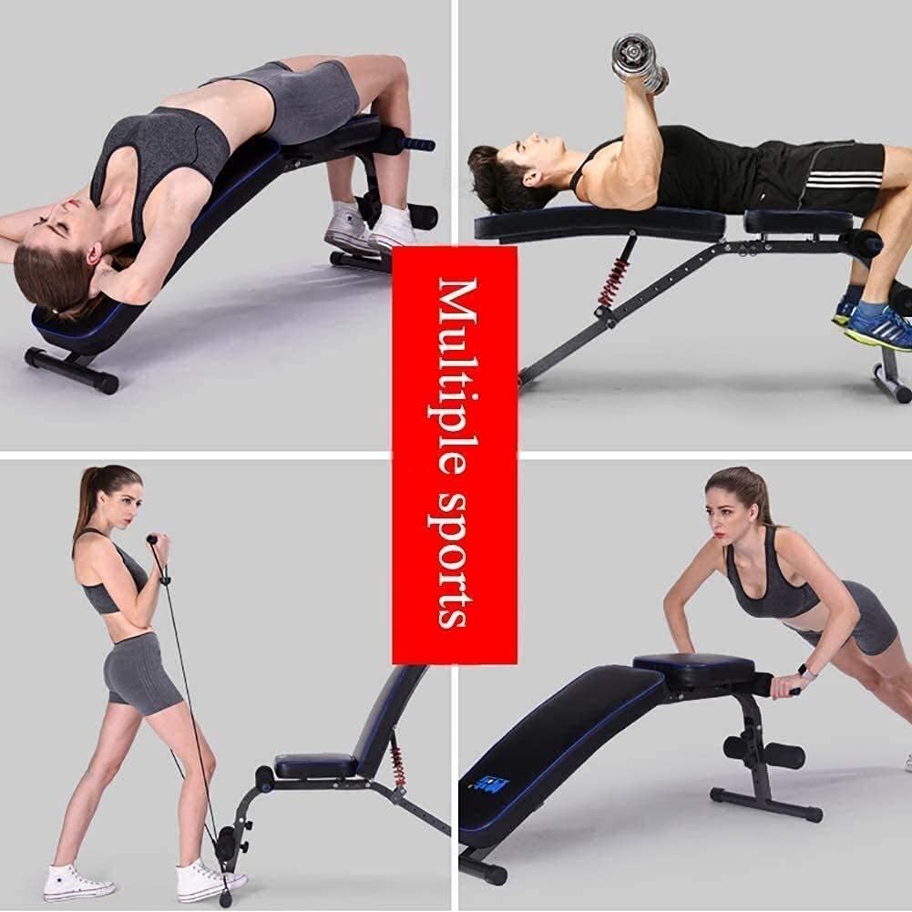 Adjustable Weight Bench,Dumbbell Weight Lifting Adjustable Training Fitness Workout Bench Sit Up Home Gym Equipment for Full Body Workout with