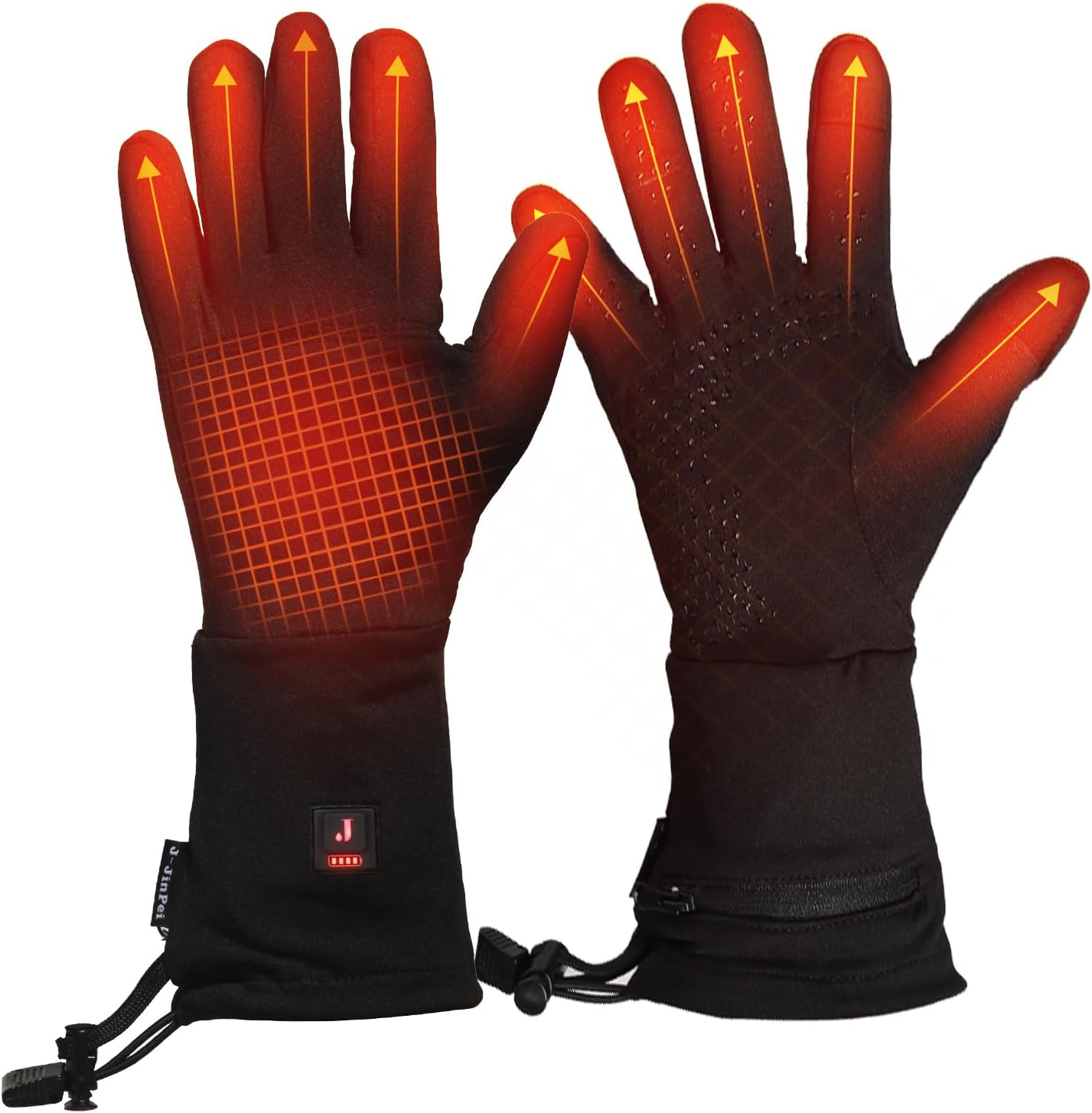 Guantes térmicos para hombres y mujeres, guantes delgados para calentar con batería eléctrica recargable de invierno, guantes térmicos para