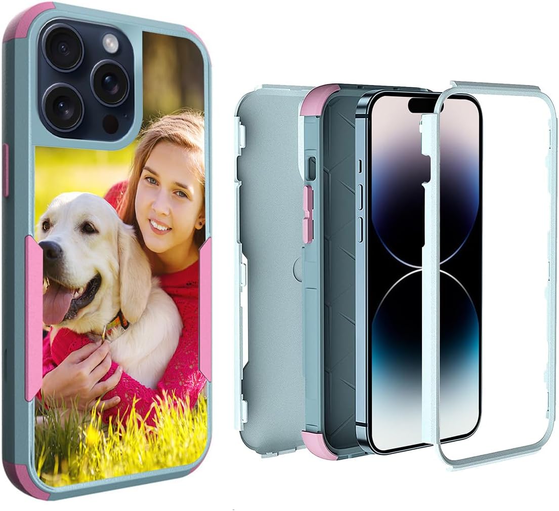 Funda de regalo personalizada para iPhone 15 14 13 Mini 12 11 Pro Max Apple de grado militar  Imagen personalizada, logotipo, palabras, fotos para