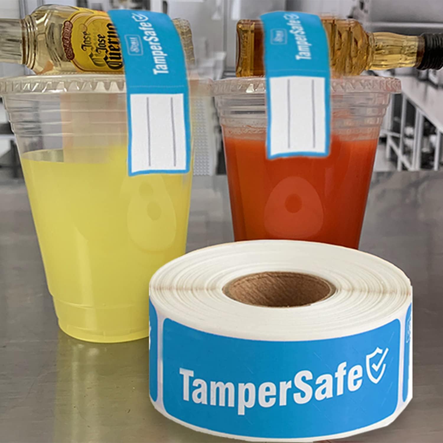 Angel’s peel lounge Etiquetado personalizado – Cinta TamperSafe – Sellada a prueba de manipulaciones para etiquetas de frescura – Adhesivo 250