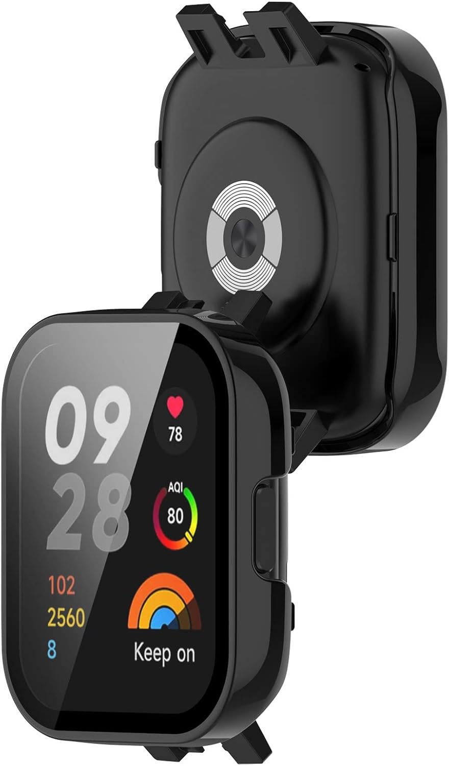 PC+Funda protectora de pantalla de vidrio templado compatible con Xiaomi Redmi Watch 3Mi Watch Lite 3 Protector de pantalla para Xiaomi Redmi Watch
