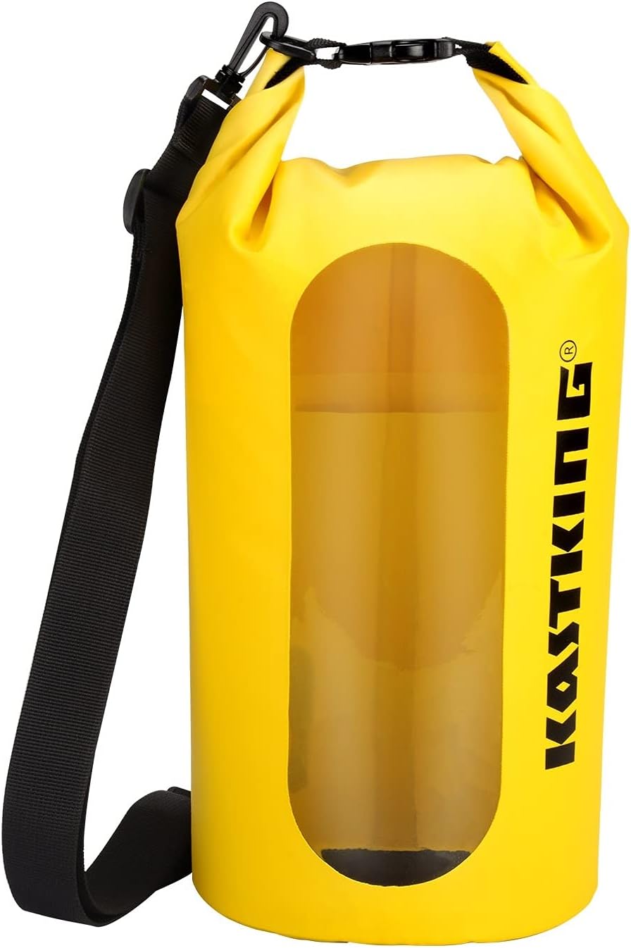 KastKing Bolsas secas, bolsas de almacenamiento 100% impermeables, construcción de grado militar para natación, kayak, canotaje, senderismo,