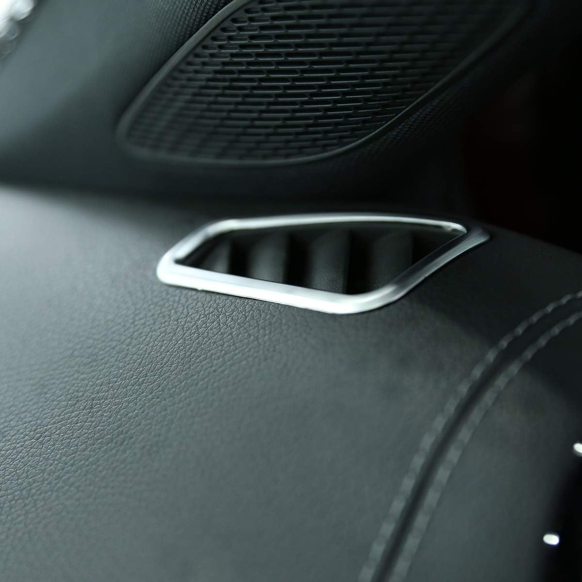 YIWANG – Marco de ventilación de ABS cromado para salpicadero, 2 piezas para Mercedes Benz Clase A A180 W177 2019 2020, accesorios de coche
