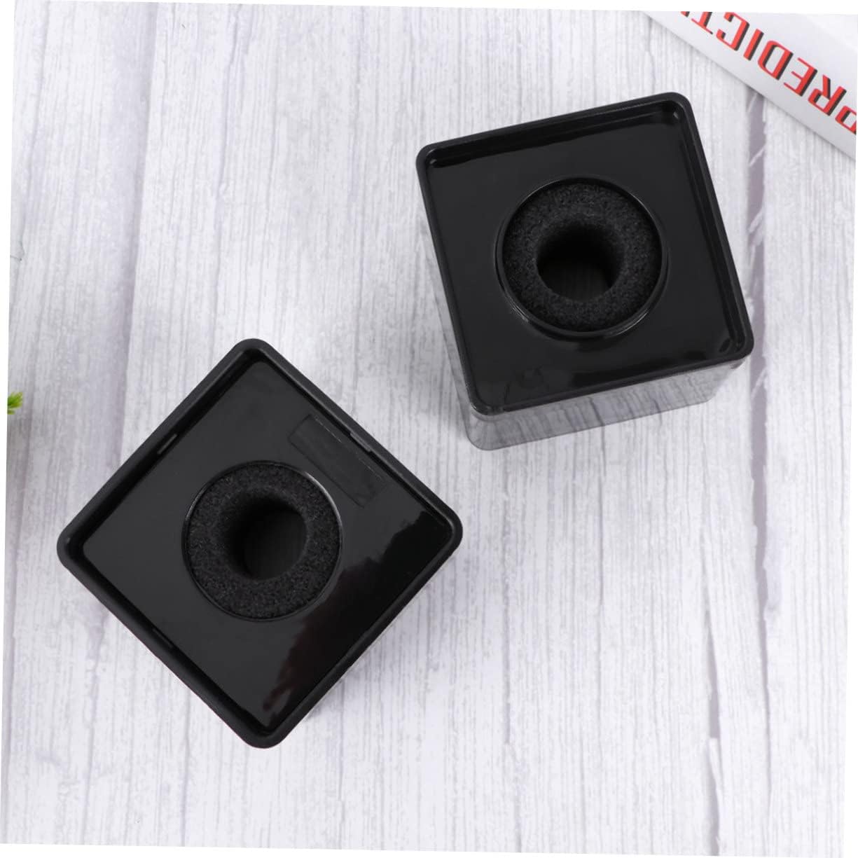 ERINGOGO 8 unids soporte de micrófono equipo de estudio noticias micrófono prop micrófono bandera escritorio micrófono mesa decoración en blanco y