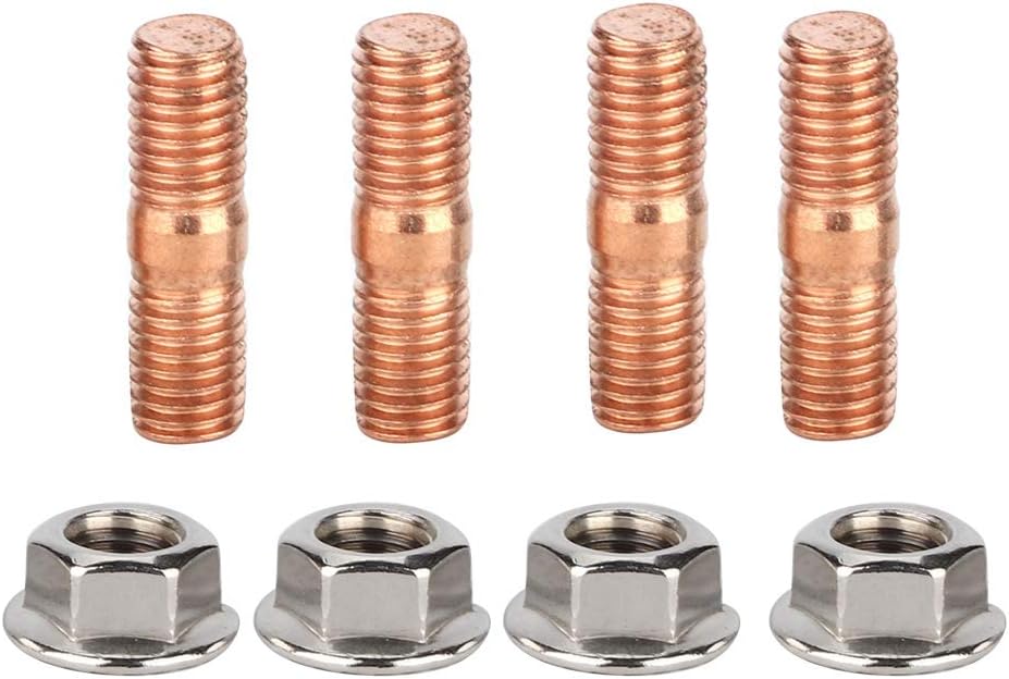 Kit de pernos Turbo, M10x1.50 Rosca T3 T4 T6 Kit de espárragos Turbo de escape, acero aleado de alta dureza