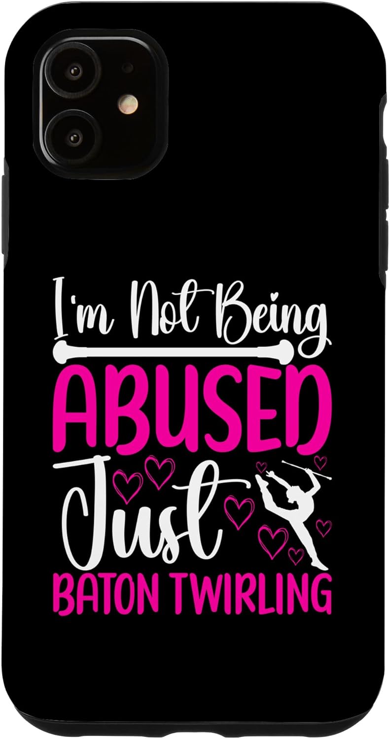 iPhone 11 Baton Twirling Outfit Majorette Baton Twirler Gifts Case
