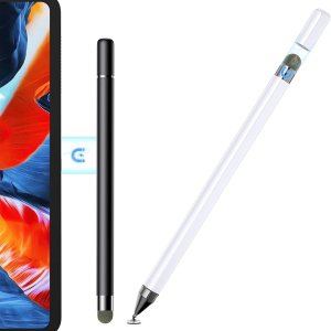 2 lápices capacitivos para pantallas táctiles, lápiz óptico para iPad, lápiz digital 2 en 1 con tapa magnética, lápiz óptico con función de imán 2 lápices capacitivos para pantallas táctiles, lápiz óptico para iPad, lápiz digital 2 en 1 con tapa magnética, lápiz óptico con función de imán