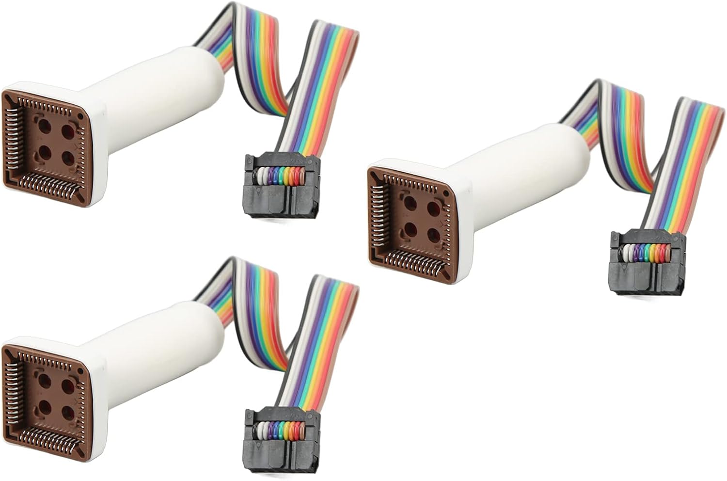 Cable adaptador de programador de llaves, 3 cables de herramienta de codificación de llaves de automóvil, cables adaptadores de lector de código