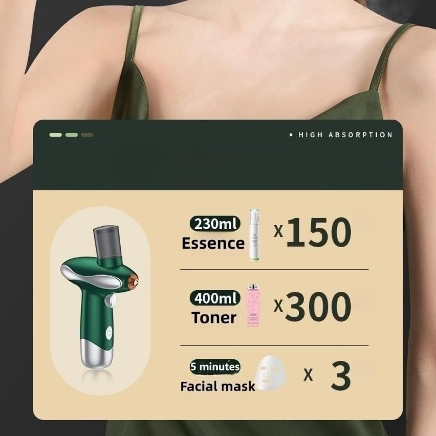 Rociador de nano niebla con luz roja y azul, pulverizador facial de mano para hidratación, niebla facial para limpieza profunda, estiramiento de la