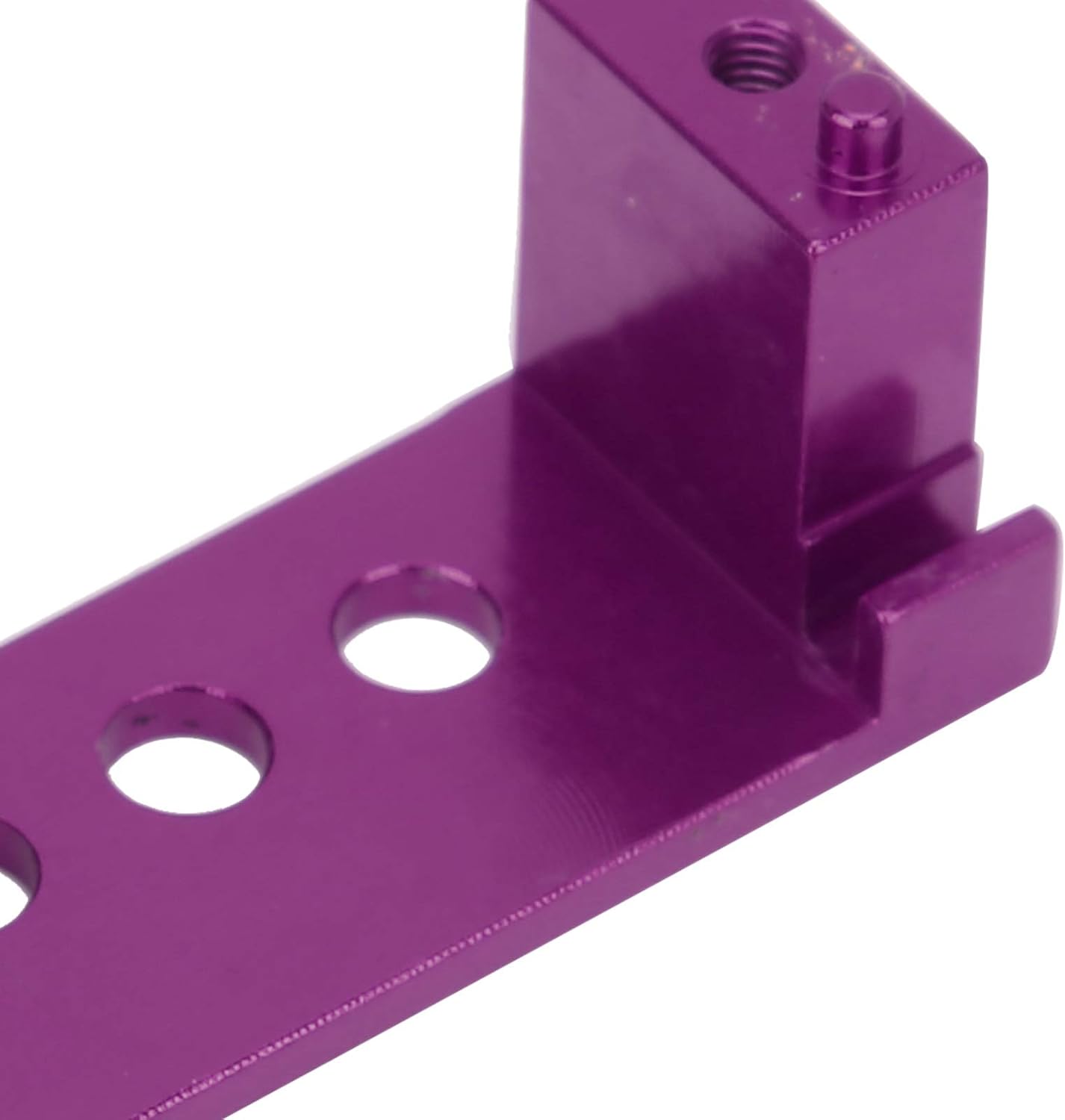 Asiento de engranaje de dirección de montaje servo RC compatible con WLtoys 144001 Escala 114 RC Model Cars (morado)