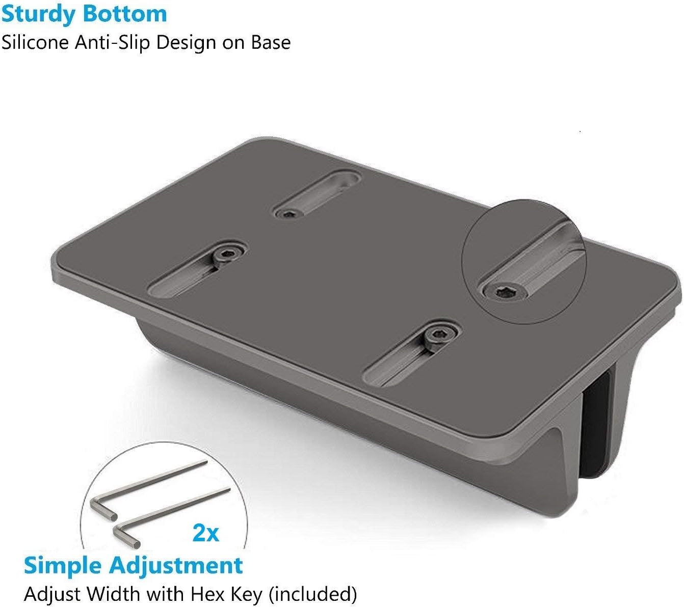 Soporte vertical para laptop para escritorio ajustable Base de aluminio resistente para todas las computadoras portátiles (hasta 20.3 pulgadas) que