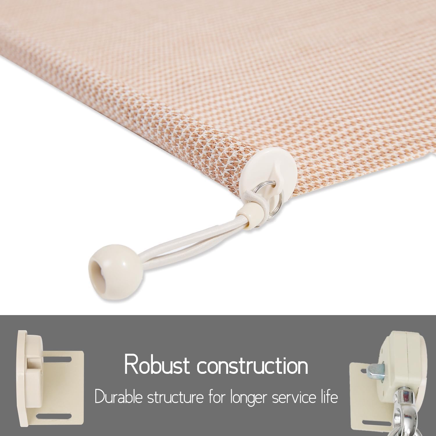 Persiana enrollable para exteriores de 8 pulgadas de ancho x 8 pies de altura, parasol inalámbrico para patio al aire libre, tipo persiana