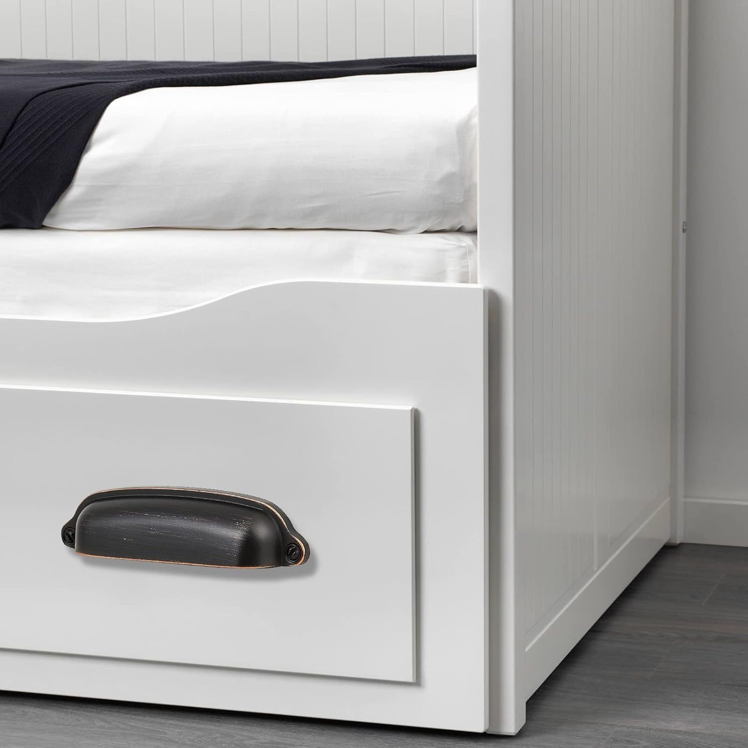 Tiradores europeos antiguos de 3 34 (3.780 in) pulgadas con agujero central para cajones, accesorios para gabinetes de cocina, paquete de 10, bronce