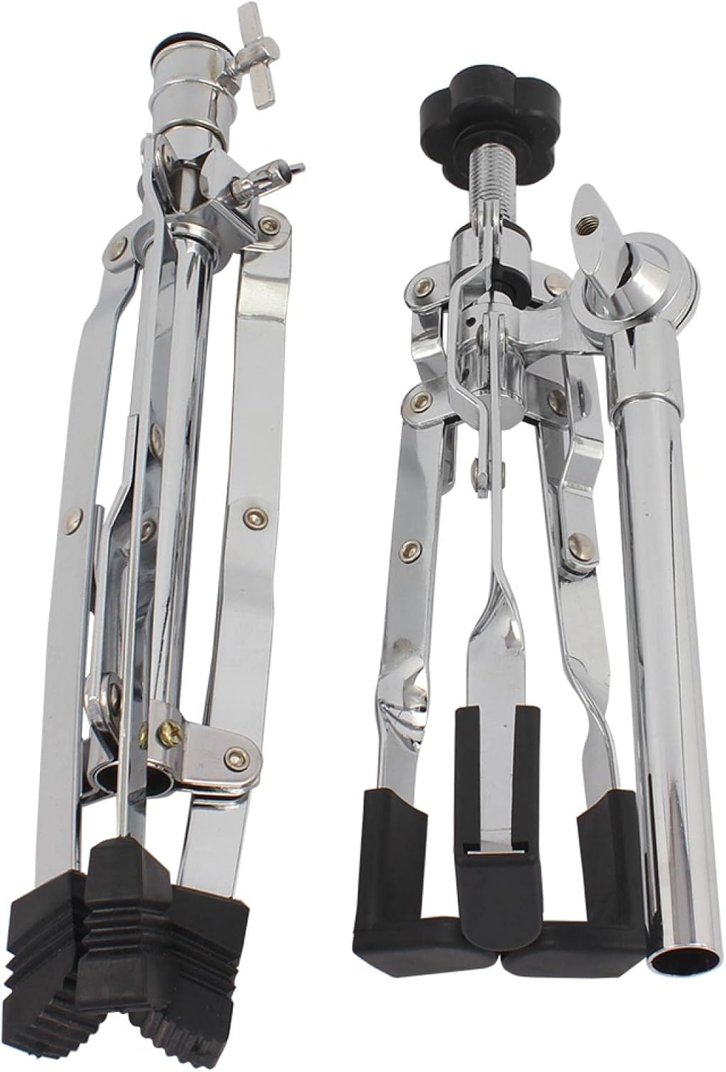 CCTSA Soporte de batería ligero, trípode profesional de doble soporte para tambores de menos de 15 pulgadas, soporte de batería de práctica