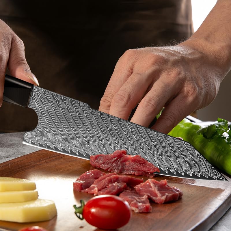 Shokunin USA – 7″ – Kotetsu – Super Sharp Professional Chef’s Knife with Finger Rest – 7 Inch Chef’s Knives – Japanese High Carbon Stainless Steel