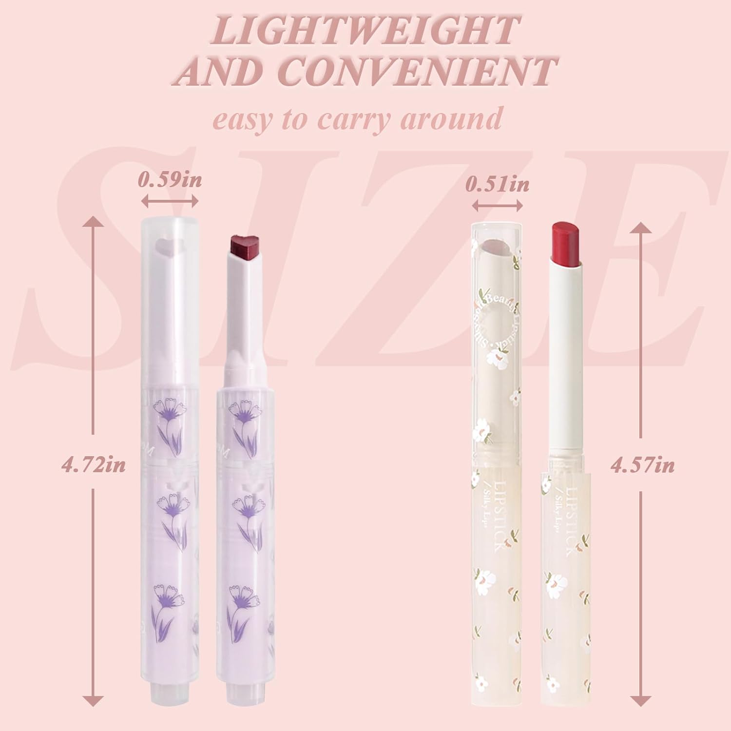 KWOLYKIM Lápiz labial de gelatina de 2 colores y lápiz labial mate, en forma de corazón, bálsamo labial teñido de amor y esmalte labial cremoso de