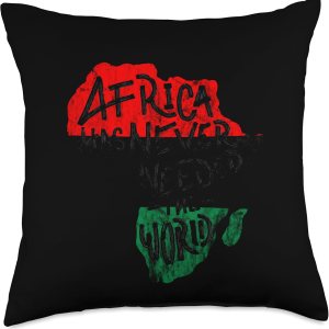 Pan African UNIA Flag Never Needed The World Black History Throw Pillow, 18×18, Multicolor Pan African UNIA Flag Never Needed The World Black History Throw Pillow, 18×18, Multicolor