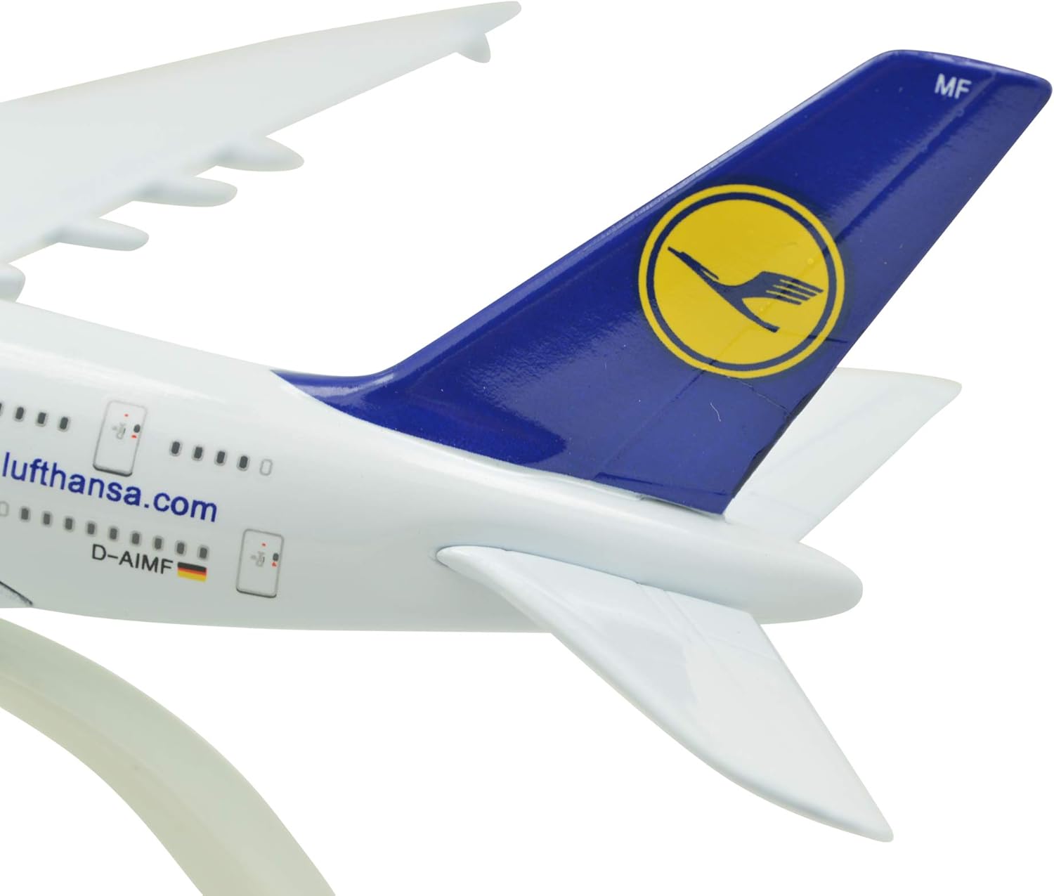 TANG DYNASTY (TM) 1400 Edición Estándar Airbus A380 Lufthansa Airlines Sin tren de aterrizaje Metal Avión Modelo Avión Modelo Avión de Juguete