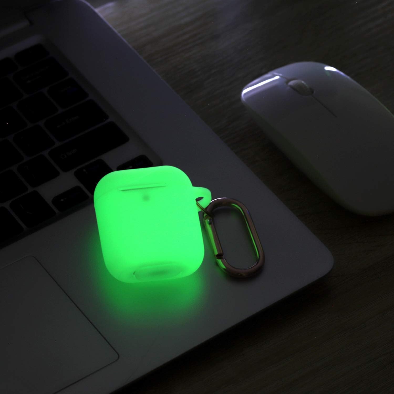 Funda para AirPods con llavero, protección completa, de silicona, accesorios para AirPods, funda para chicas con estuche de carga inalámbrico para