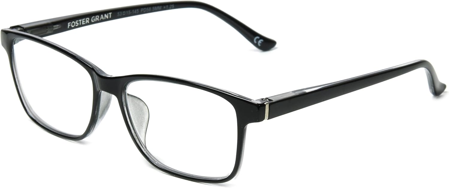 Foster Grant Payton Anti-Fog Blue Light Readers Rectangular Reading Glasses
