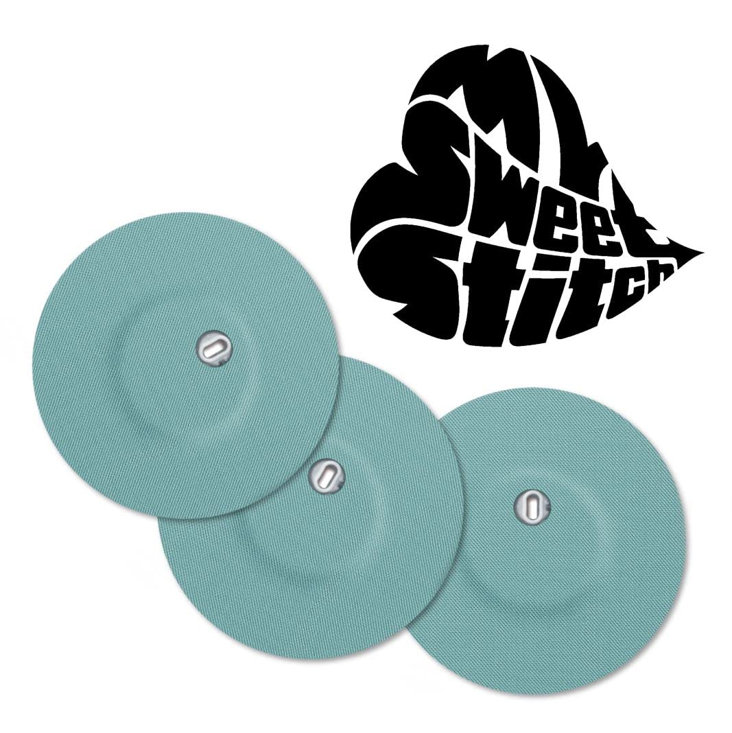 Paquete de 25 cubiertas de sensores Freestyle Libre 3 impermeables con orificio de ventilación azul hielo – Dura hasta 14 días, parches adhesivos a