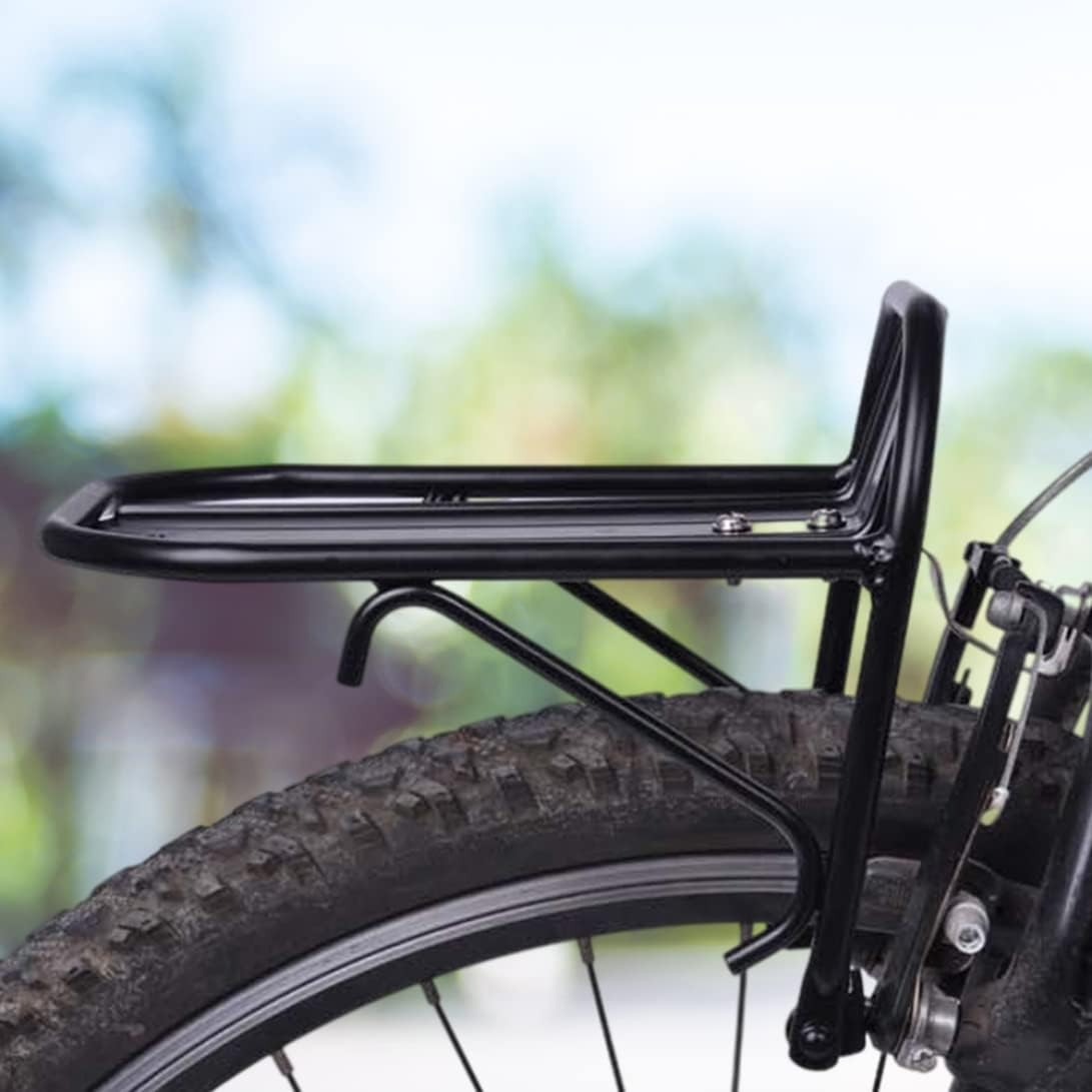 Portabicicletas delantero de aluminio para bicicleta Portabicicletas, estante delantero para bicicleta de montaña, accesorios para bicicleta de