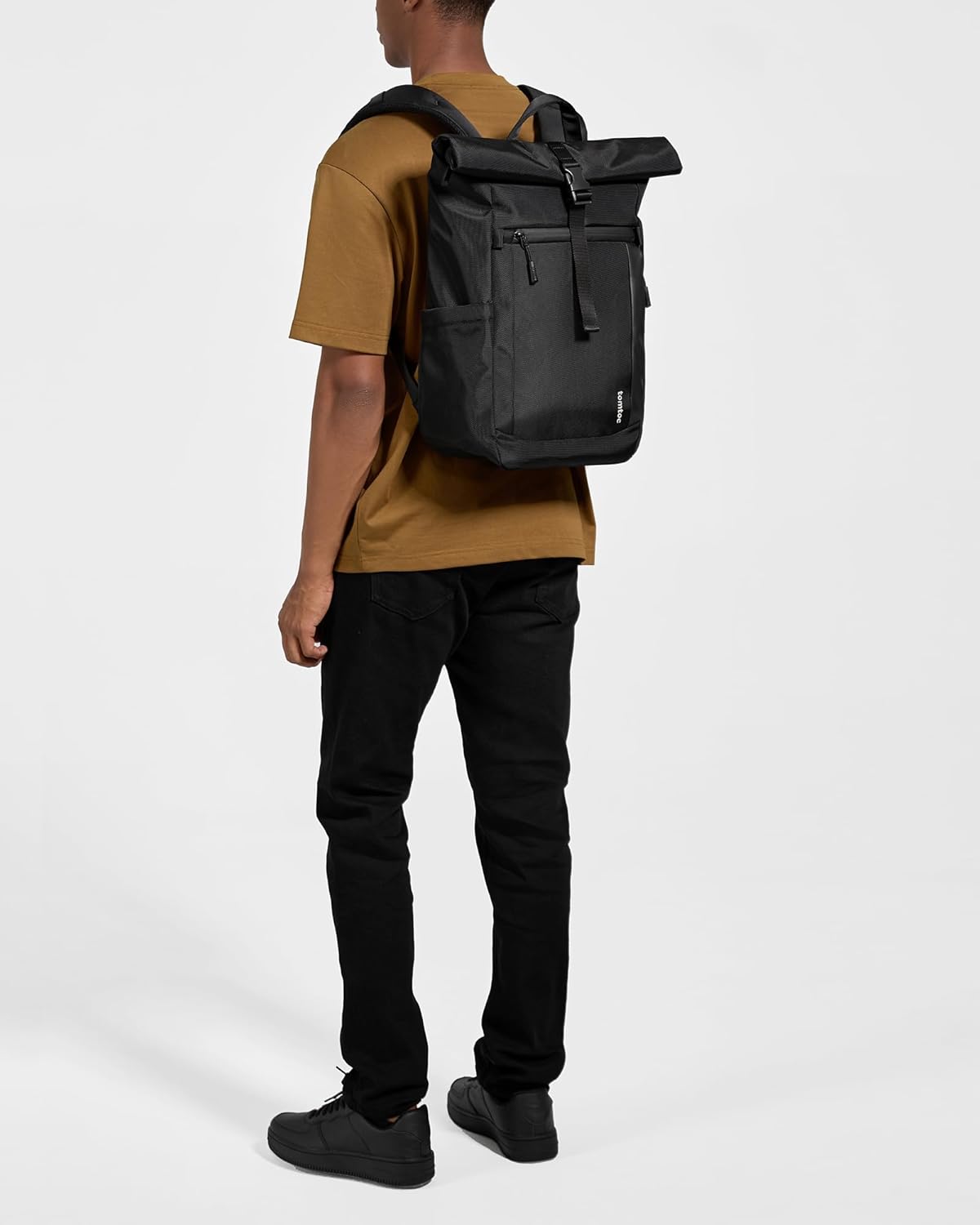 tomtoc Mochila enrollable para laptop, ligera, resistente al agua, expansible, informal, para MacBook de 13 a 16 pulgadas, mochila para viaje a la