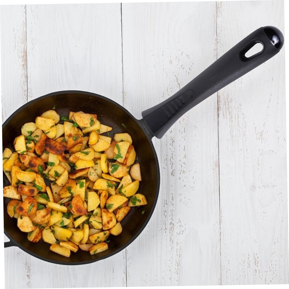FUNOMOCYA Cacerolas de repuesto con mango de cacerola con asas extraíbles, sartén de campamento, mango universal, mango de olla resistente, tapa de