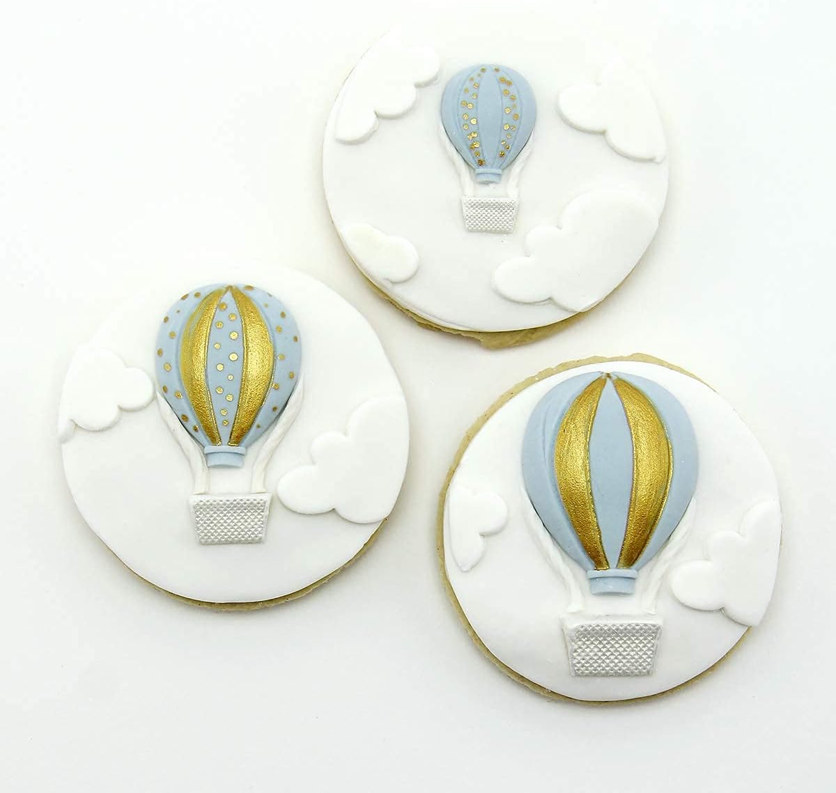 Katy Sue Molde de silicona para globos de aire caliente para decoración de pasteles y manualidades