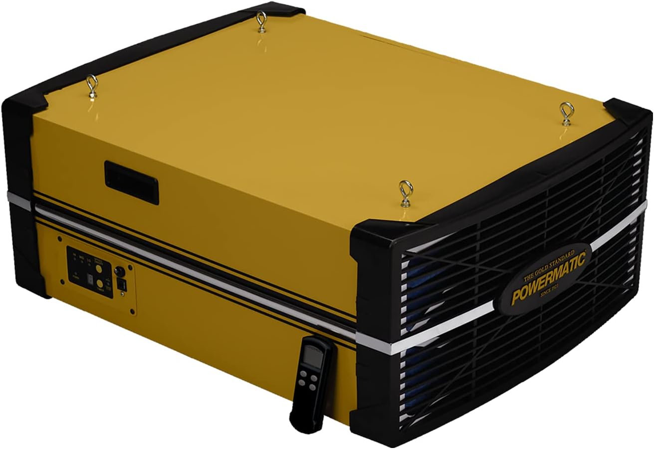 Powermatic Sistema de filtración de aire para carpintería, filtro de 5 micrones, 1196 CFM, 1Ph 115V (modelo PM1200)