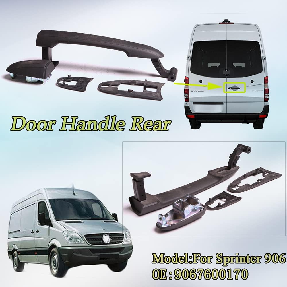 Piezas de repuesto de puerta trasera para Mercedes Benz Sprinter W906 VW Crafter 2006 en adelante OE 9067600170