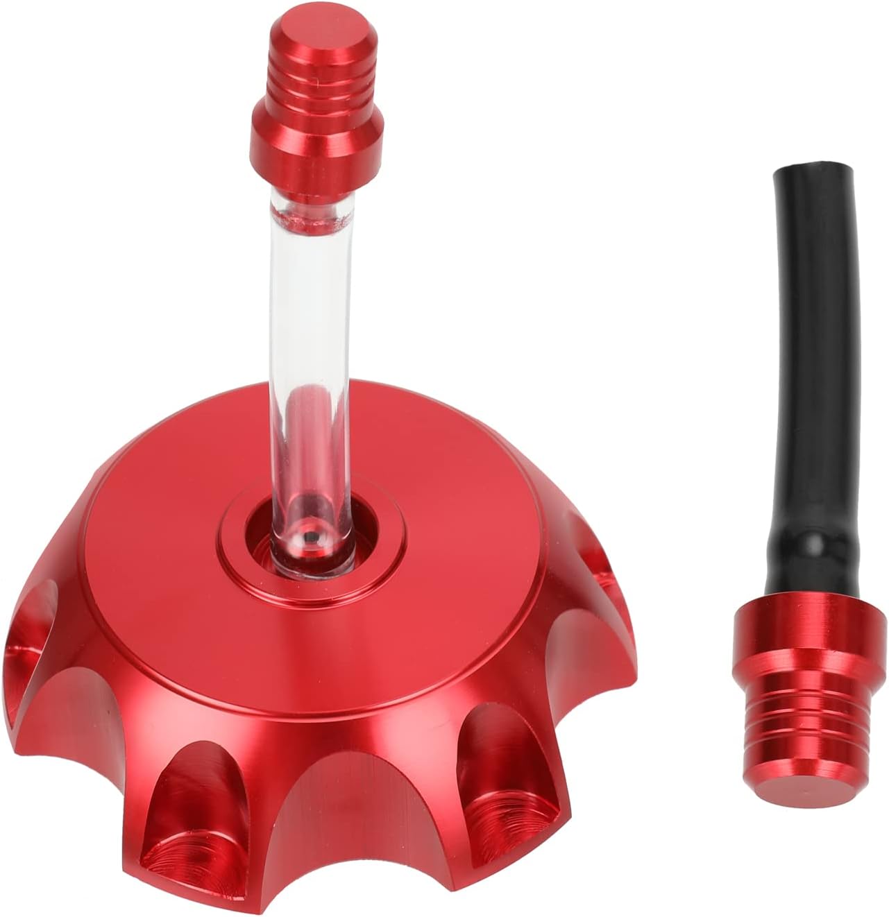 GREHUA Tapa de tanque de combustible de aluminio CNC rojo con válvula de ventilación para SSR 125 Taotao DB10 DB14 SDG107 Probike 50cc 90cc 110cc
