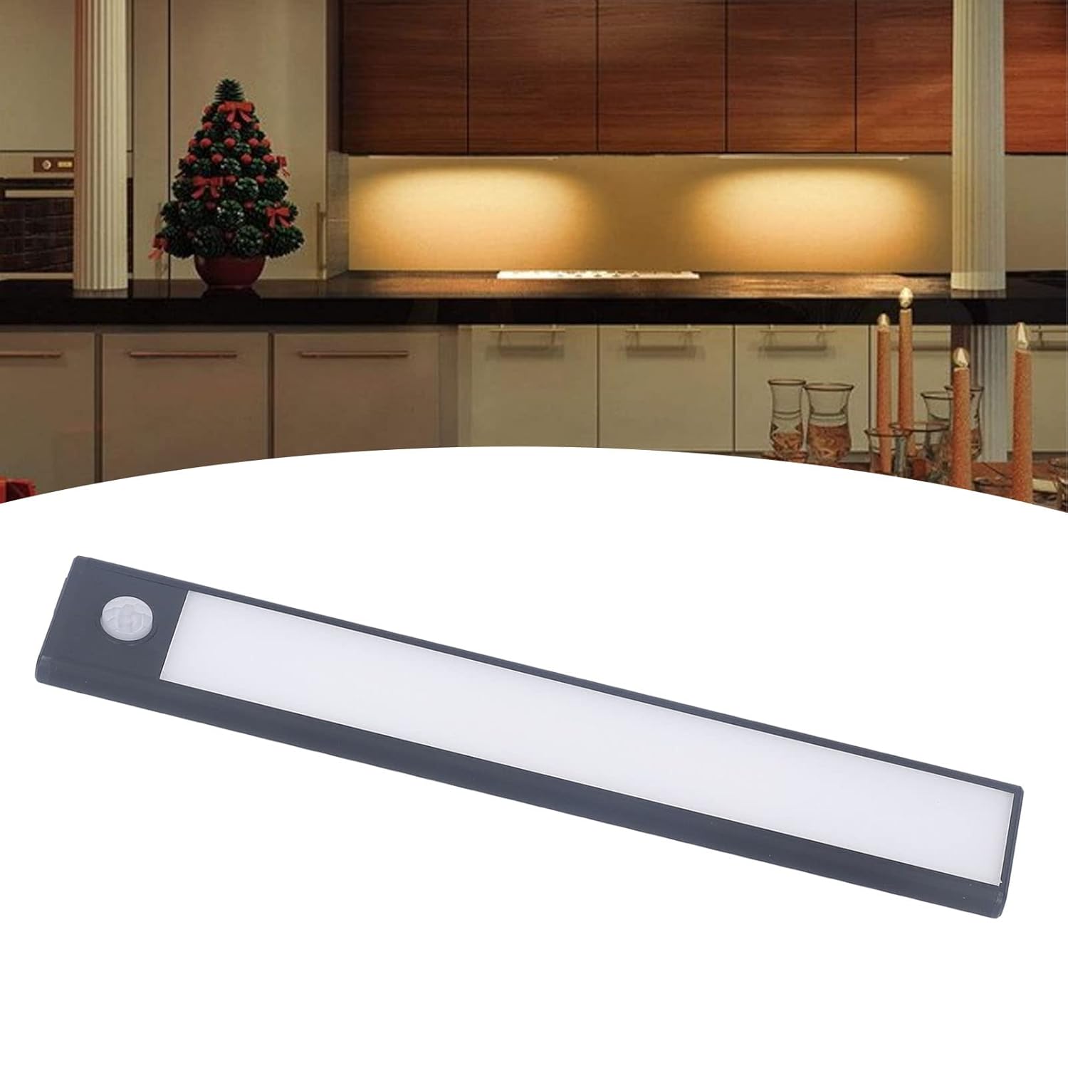 Tira de luz LED de inducción, 90 lúmenes, 2 modos de trabajo, multifuncional, batería de 1000 mAh, sensor de movimiento, luz para sala de estudio y