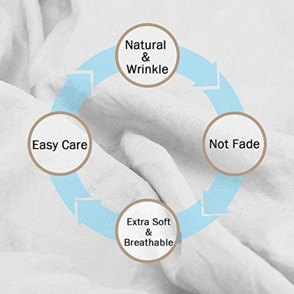 Hotel Luxury – Juego de funda de edredón de 3 piezas de doble tono, 800 hilos, 100% algodón orgánico, colección Super King Plus de 120 x 120