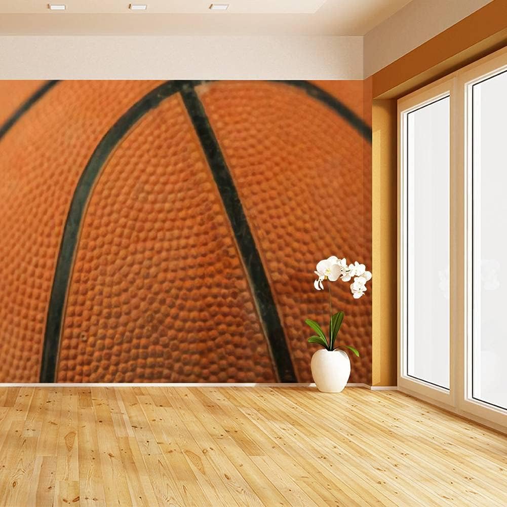 RECETHROWS Papel pintado de baloncesto para fondo y textura, papel tapiz autoadhesivo, adhesivo de pared grande, rollo de película de vinilo