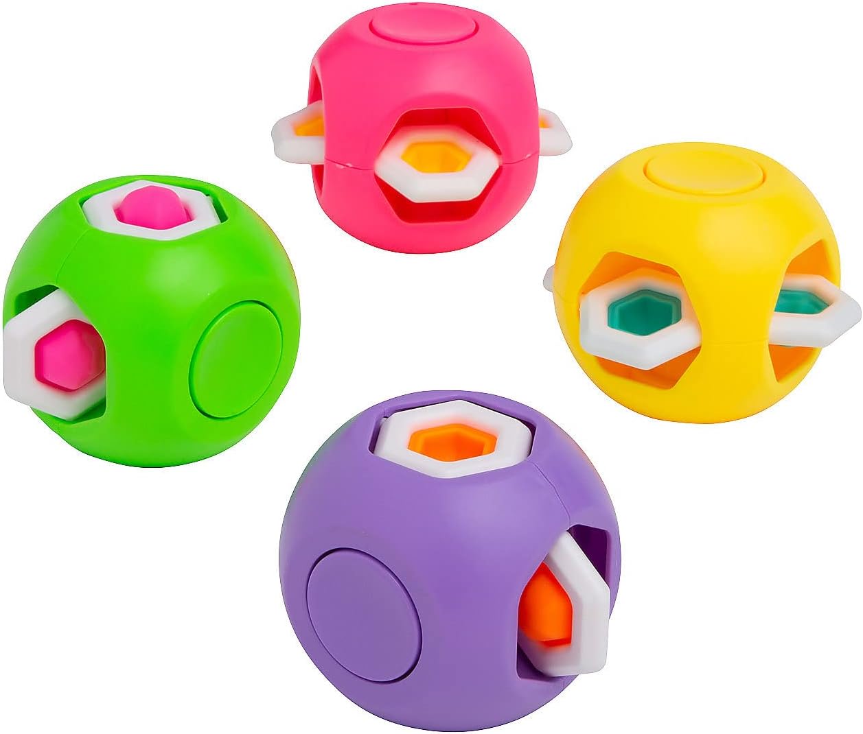 Fun Express Fidget Popping Spinner Cubos – 12 piezas
