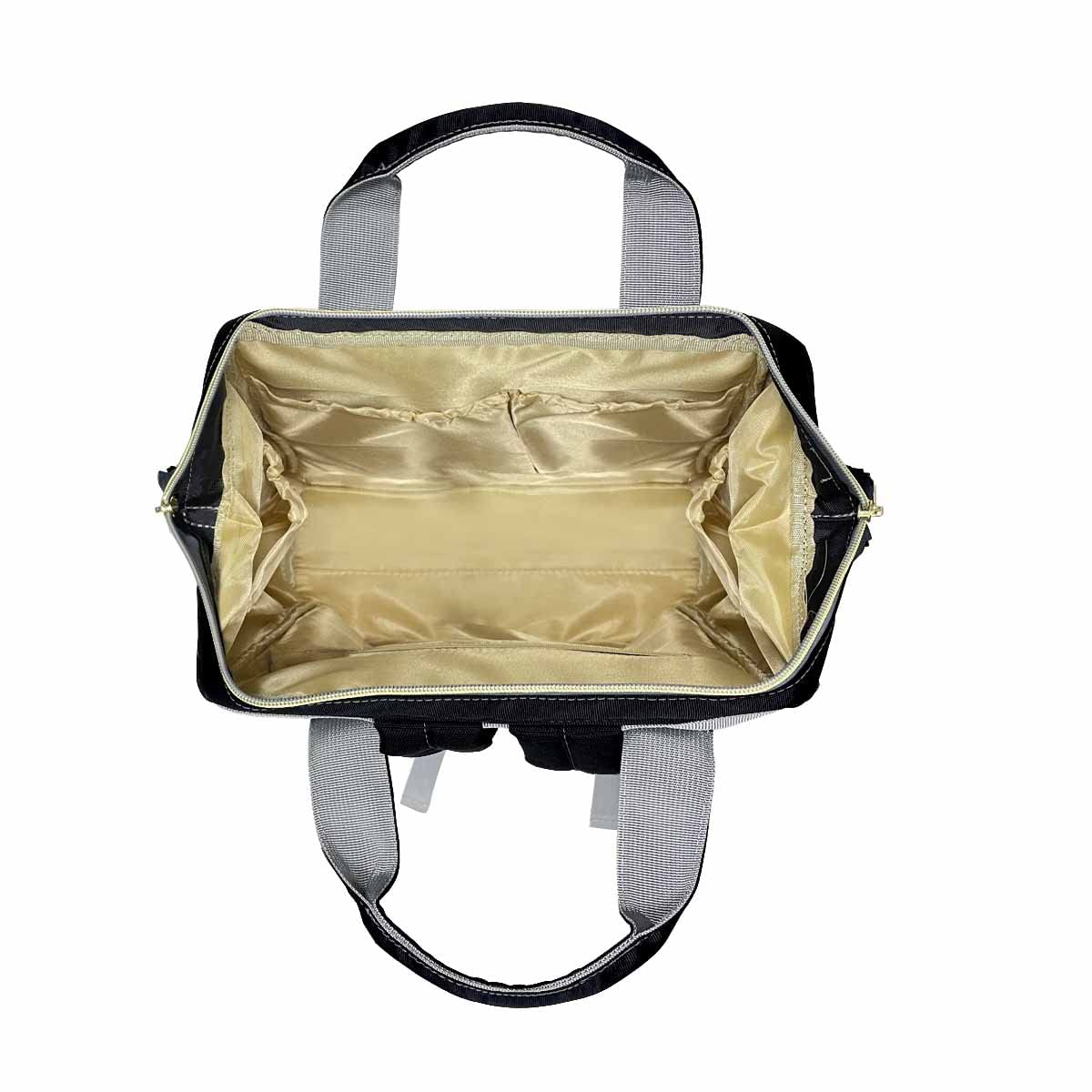 MyPupSocks Bolsa de pañales personalizada con nombre, bolsa de pañales personalizada con texto, a la moda, multiusos, bolsa de guardería para mamá,