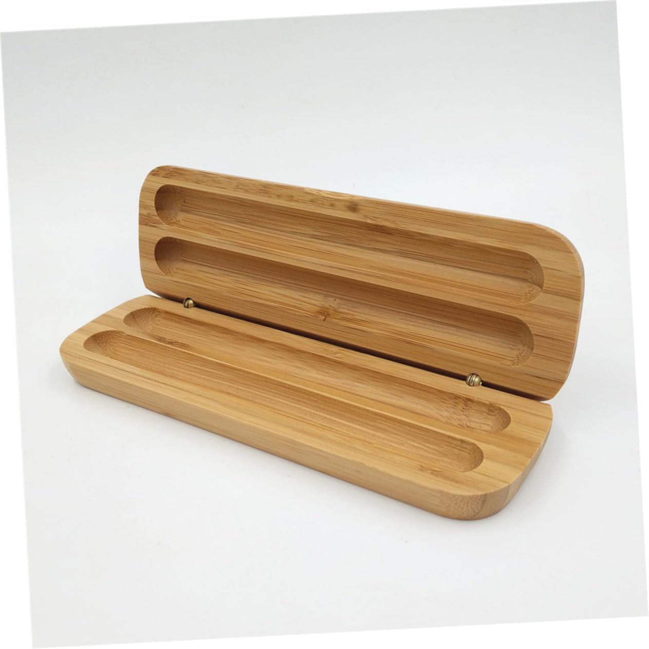 Caja de papelería Bolsa Suministros Portalápices Madera Clamshell Multifunción