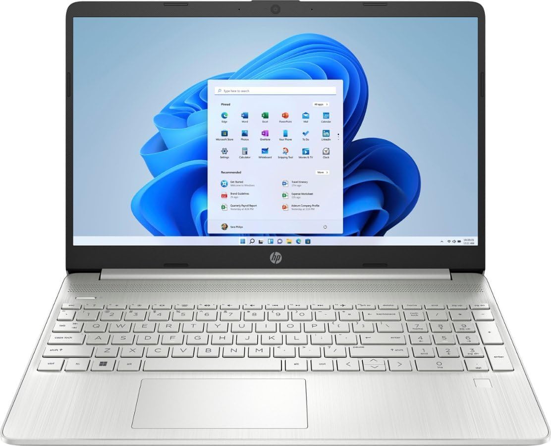 HP Pantalla HD de 15.6 pulgadas  Procesador AMD Ryzen 3-5300U (Beat i5-1035G1)  16 GB de RAM  SSD de 1024 GB  Cámara HD AMD Radeon Graphics True