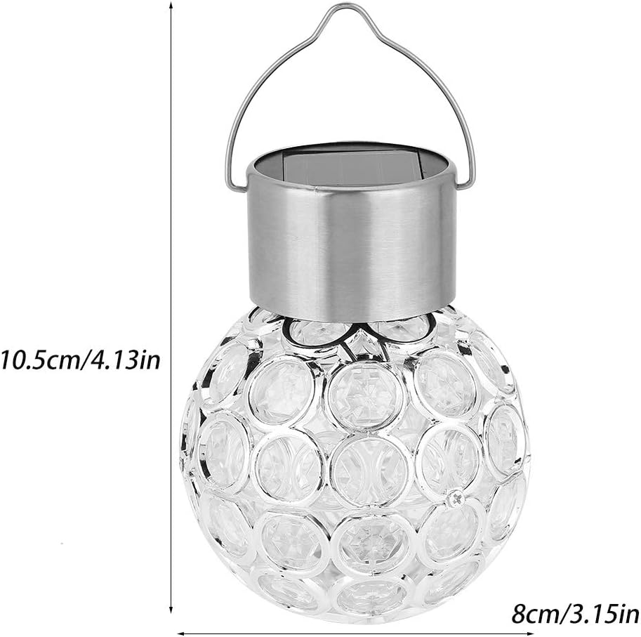 GOTOTOP Luces solares decorativas para jardín, luz colgante que cambia de color automático, luces LED para exteriores, luces de estaca, luces de