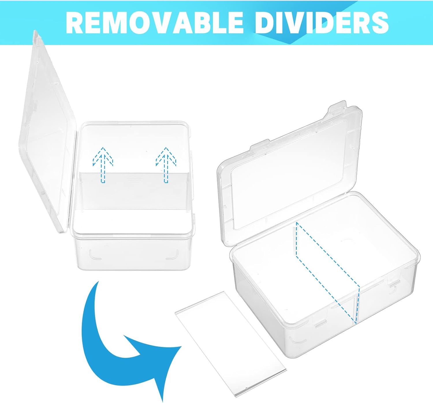 Caja de almacenamiento de 300 tarjetas compatible con MTG TCG, caja de almacenamiento de tarjetas coleccionables de plástico transparente con