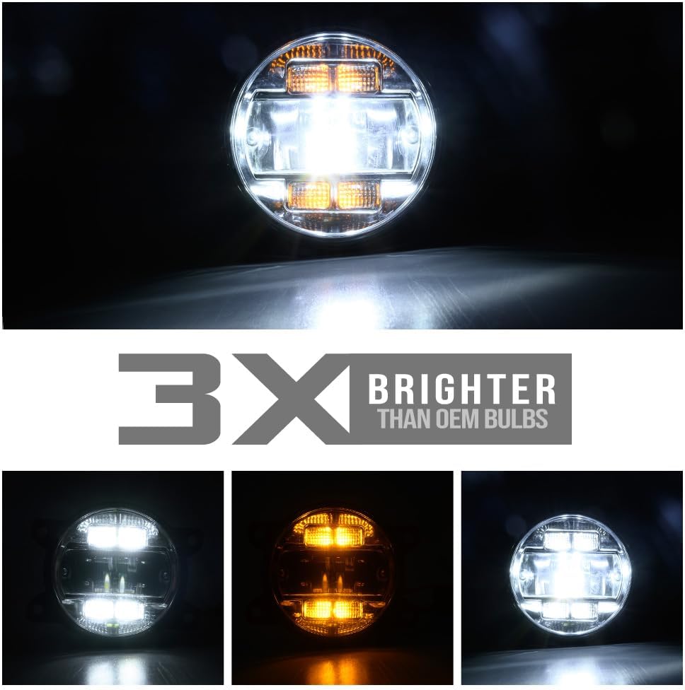 Conjunto de luces LED de conducción antiniebla para Subaru BRZ WRX STI Impreza Legacy Outback Forester Crosstrek Switchback – Kit de lámparas de