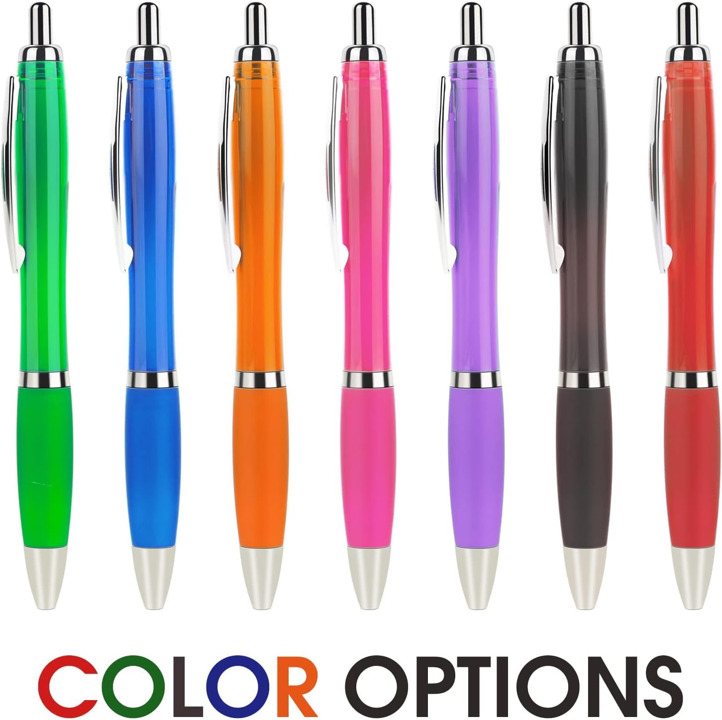 Bolígrafos promocionales con tu logotipo personalizado o texto personalizado, paquete de 100 unidades a granel para negocios, fiestas y eventos,