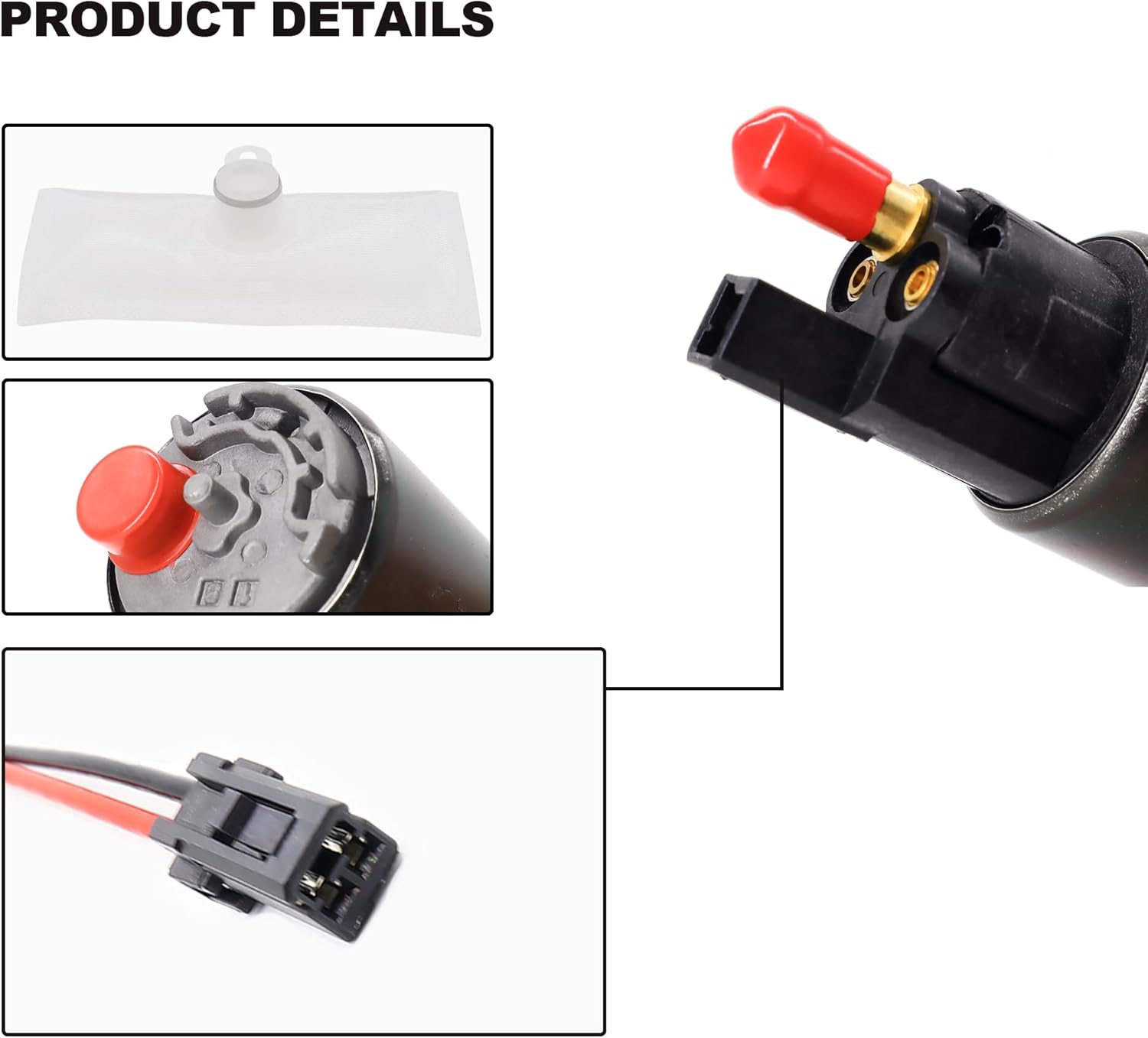 Bomba de combustible eléctrica E2157 E2226 Bomba de combustible eléctrica Intank con kit de instalación compatible con Ford Toyota Mazda Tacoma