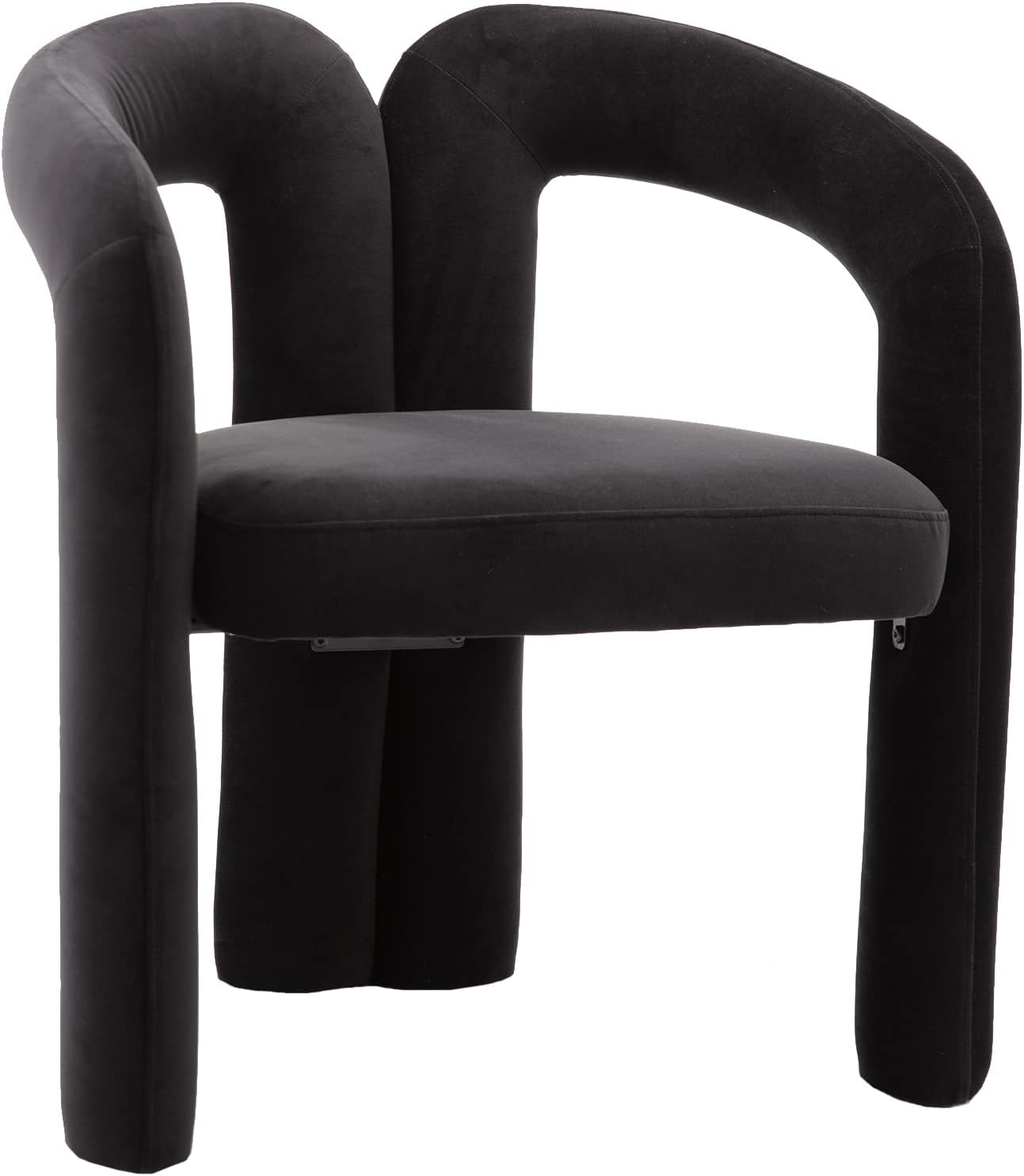 Juego de 2 sillas de comedor modernas, de diseño contemporáneo, silla decorativa tapizada de tela Boucle, cómoda silla auxiliar para cocina,