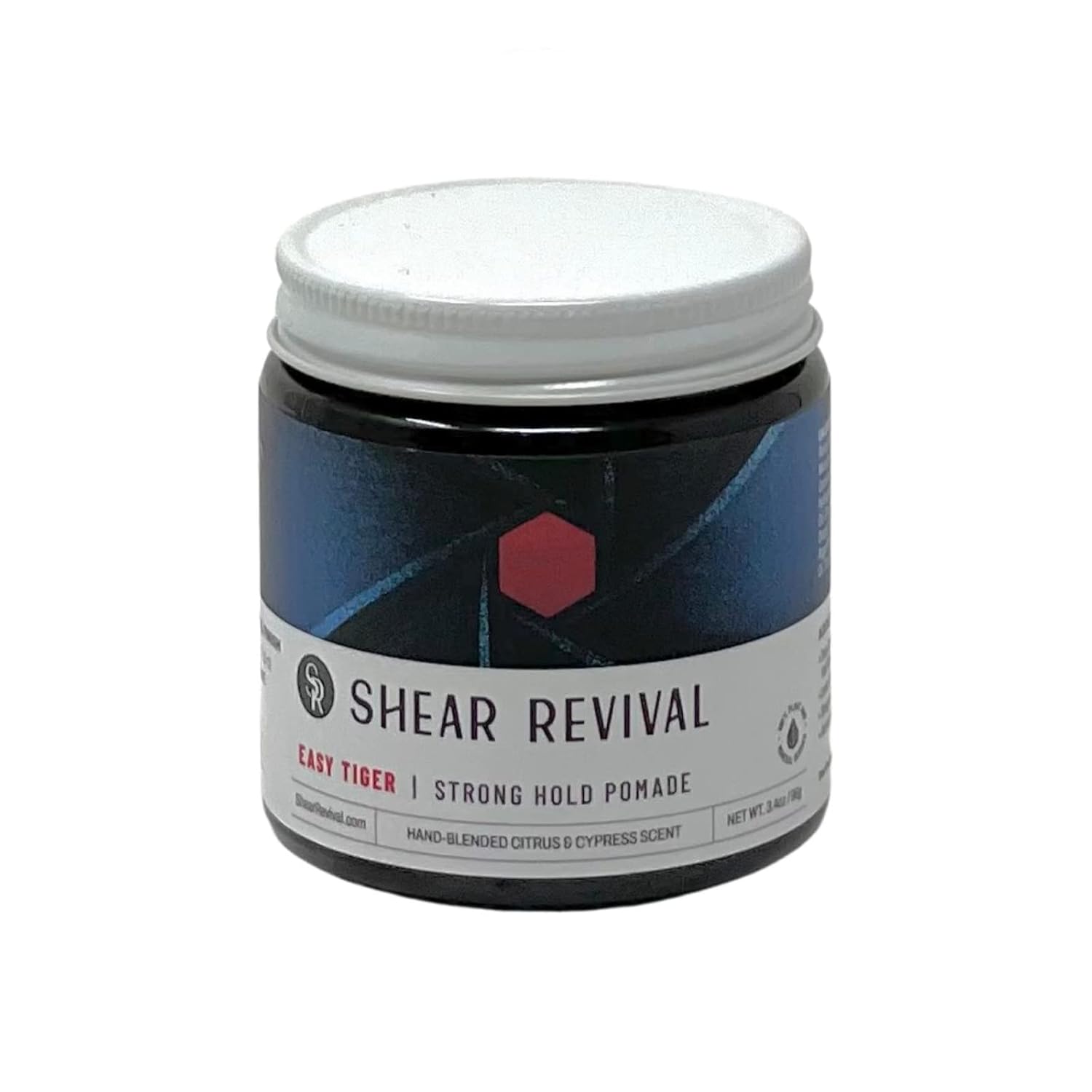 Shear Revival Easy Tiger Pomade  Crema de peinado y aseo para hombres  Fuerte fijación semi-mate  Aroma cítrico acondiciona y revitaliza con manteca