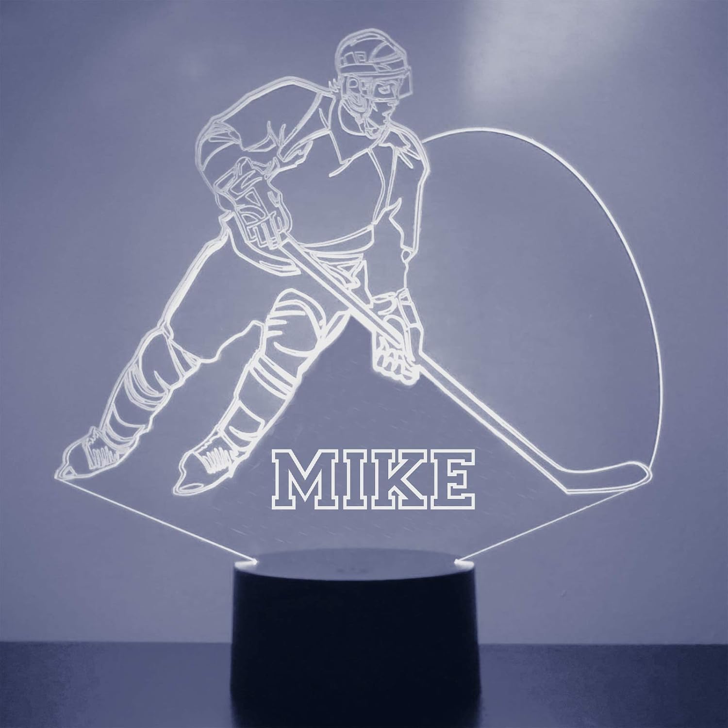 Lámpara LED personalizada deportiva, luz nocturna personalizada con tu nombre o texto, lámpara de luz más grande del mercado, grabado personalizado,